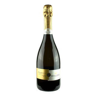 A light fruity sparkling wine from Italy. Soligo Extra-dry Prosecco.