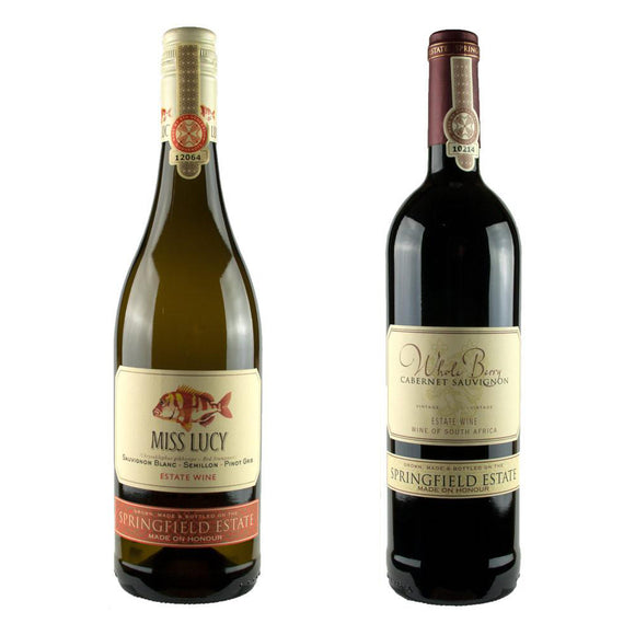 Springfield Estate Pair – Miss Lucy Sauvignon Blanc & Whole Berry Cabernet Sauvignon